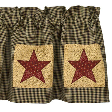 Country Star Patch Valance Park designs - The Fox Decor